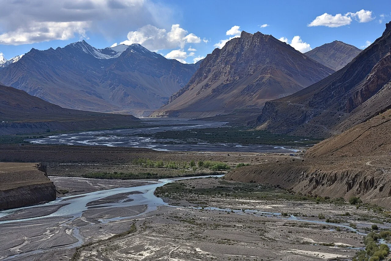 Spiti River near Kaza — reference photograph; actual vehicle or property confirmed on enquiry