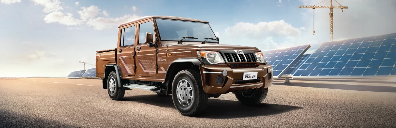 Mahindra Bolero Camper double-cab pickup — official manufacturer reference image